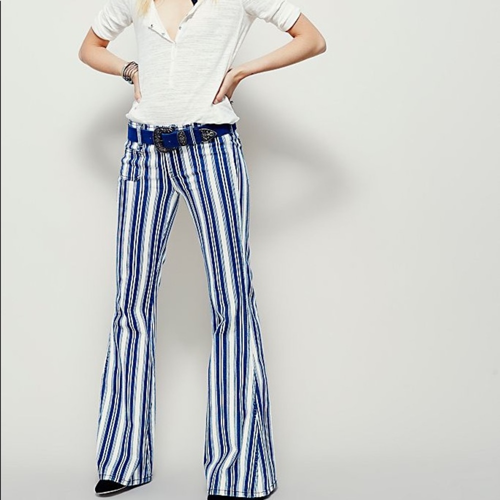 Free People Denim Flares